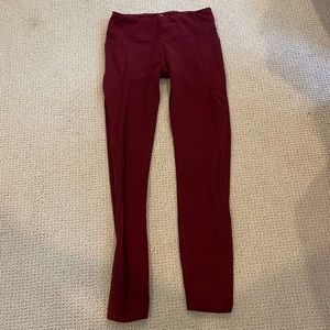 Athleta Girl leggings. Size large\12. Burgundy.